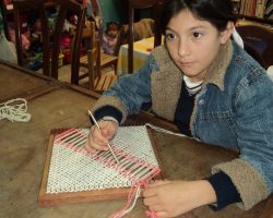 Taller de telar en Bica Infancia