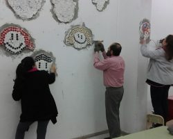 Continuamos con la construcción del mural